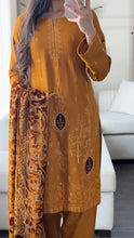 Load image into Gallery viewer, 3PC Stitched DHANAK shalwar Suit Ready to wear DHANAK winter Wear with DHANAK dupatta HW-DP25003