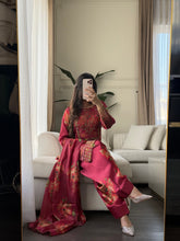 Load image into Gallery viewer, 3pc SILK Embroidered Shalwar Kameez with CHIFFON dupatta Stitched Suit Ready to wear HW-A1123A