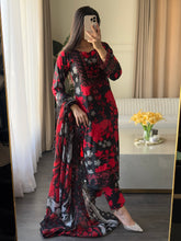 Load image into Gallery viewer, 3 pcs Stitched lawn suit Ready to Wear with CHIFFON dupatta LAWN-RM101