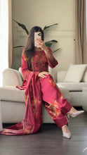 Load image into Gallery viewer, 3pc SILK Embroidered Shalwar Kameez with CHIFFON dupatta Stitched Suit Ready to wear HW-A1123A