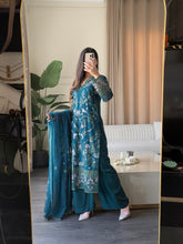 Load image into Gallery viewer, 3pc Embroidered Shalwar Kameez with CHIFFON dupatta Stitched Suit Ready to wear HW-U2462