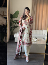 Load image into Gallery viewer, 3 pcs Stitched lawn suit Ready to Wear with CHIFFON dupatta LAWN-JF104