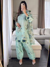 Load image into Gallery viewer, 3 pcs Stitched lawn suit Ready to Wear with CHIFFON dupatta LAWN-040A