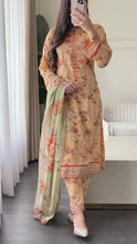 Load image into Gallery viewer, 3 pcs Stitched lawn suit Ready to Wear with LAWN dupatta LAWN-JF114