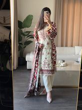 Load image into Gallery viewer, 3 pcs Stitched lawn suit Ready to Wear with CHIFFON dupatta LAWN-JF104