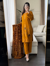 Load image into Gallery viewer, 3PC Stitched DHANAK shalwar Suit Ready to wear DHANAK winter Wear with DHANAK dupatta HW-DP25003