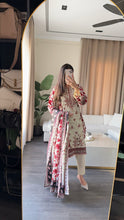 Load image into Gallery viewer, 3 pcs Stitched lawn suit Ready to Wear with CHIFFON dupatta LAWN-JF104
