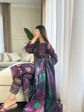 Load image into Gallery viewer, 3PC Stitched shalwar Suit Ready to wear DHANAK winter Wear with Dhanak dupatta HW-DH12
