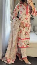 Load image into Gallery viewer, 3 pcs Stitched lawn suit Ready to Wear with CHIFFON dupatta LAWN-050
