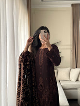 Load image into Gallery viewer, 3PC Stitched DHANAK shalwar Suit Ready to wear DHANAK winter Wear with DHANAK dupatta HW-DP25001
