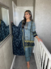 Load image into Gallery viewer, 3PC Stitched GREY shalwar Suit Ready to wear DHANAK winter Wear with Dhanak dupatta JF-DH10
