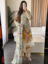 Load image into Gallery viewer, 3 pcs Stitched lawn suit Ready to Wear with Chiffon dupatta LAWN-D334
