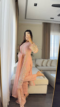 Load image into Gallery viewer, 3pc PINK Embroidered Shalwar Kameez wit CHIFFON  dupatta Stitched Suit Ready to wear HW-U2304

