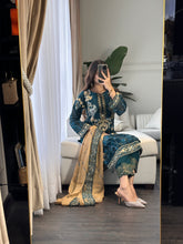 Load image into Gallery viewer, 3pc BOTTLE GREEN Embroidered Shalwar Kameez wit CHIFFON  dupatta Stitched Suit Ready to wear HW-U2313
