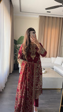 Load image into Gallery viewer, 3pc Embroidered Shalwar Kameez with CHIFFON dupatta Stitched Suit Ready to wear HW-U2502
