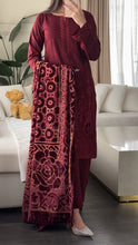 Load image into Gallery viewer, 3PC Stitched DHANAK shalwar Suit Ready to wear DHANAK winter Wear with DHANAK dupatta HW-DP25005
