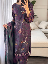 Load image into Gallery viewer, 3PC Stitched shalwar Suit Ready to wear DHANAK winter Wear with Dhanak dupatta HW-DH12
