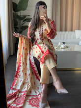 Load image into Gallery viewer, 3 pcs Stitched lawn suit Ready to Wear with CHIFFON dupatta LAWN-JF102
