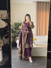 Load image into Gallery viewer, 3 pcs Stitched lawn suit Ready to Wear with LAWN dupatta LAWN-JF110
