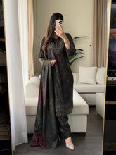 Load image into Gallery viewer, 3PC Stitched LINEN shalwar Suit Ready to wear LINEN winter Wear with LINEN dupatta HW-D41
