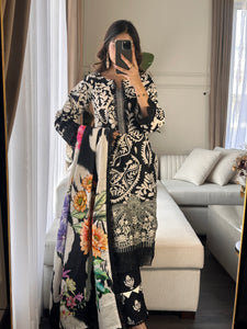 3PC Stitched shalwar Suit Ready to wear DHANAK winter Wear with Dhanak dupatta HW-DH20