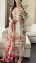 Load image into Gallery viewer, 3pc SILK Embroidered Shalwar Kameez with CHIFFON dupatta Stitched Suit Ready to wear HW-A1123B
