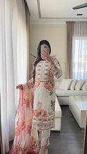 Load image into Gallery viewer, 3pc SILK Embroidered Shalwar Kameez with CHIFFON dupatta Stitched Suit Ready to wear HW-A1123B
