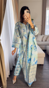 3 pcs Stitched lawn suit Ready to Wear with CHIFFON dupatta LAWN-048