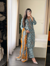 Load image into Gallery viewer, 3 pcs Stitched lawn suit Ready to Wear with LAWN dupatta LAWN-JF115
