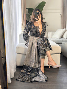 3PC Stitched shalwar Suit Ready to wear DHANAK winter Wear with Dhanak dupatta HW-DH29