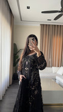 Load image into Gallery viewer, 3pc BLACK Embroidered Shalwar Kameez wit Chiffon dupatta Stitched Suit Ready to wear HW-U2524
