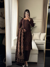 Load image into Gallery viewer, 3PC Stitched DHANAK shalwar Suit Ready to wear DHANAK winter Wear with DHANAK dupatta HW-DP25001
