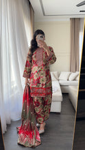 Load image into Gallery viewer, 3PC Stitched shalwar Suit Ready to wear LINEN winter Wear with LINEN dupatta HW-DH32
