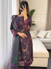 Load image into Gallery viewer, 3PC Stitched shalwar Suit Ready to wear DHANAK winter Wear with Dhanak dupatta HW-DH12
