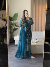 Load image into Gallery viewer, 3pc Embroidered Shalwar Kameez with CHIFFON dupatta Stitched Suit Ready to wear HW-U2462
