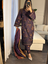 Load image into Gallery viewer, 3PC Stitched shalwar Suit Ready to wear DHANAK winter Wear with Dhanak dupatta HW-DH23
