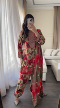 Load image into Gallery viewer, 3PC Stitched shalwar Suit Ready to wear LINEN winter Wear with LINEN dupatta HW-DH32
