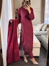 Load image into Gallery viewer, 3PC Stitched shalwar Suit Ready to wear DHANAK winter Wear with Dhanak dupatta HW-DH17
