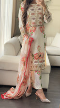 Load image into Gallery viewer, 3pc SILK Embroidered Shalwar Kameez with CHIFFON dupatta Stitched Suit Ready to wear HW-A1123B
