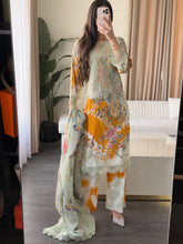 Load image into Gallery viewer, 3 pcs Stitched lawn suit Ready to Wear with Chiffon dupatta LAWN-D334
