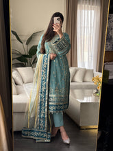 Load image into Gallery viewer, 3pc Embroidered Shalwar Kameez with CHIFFON dupatta Stitched Suit Ready to wear HW-U5313
