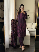 Load image into Gallery viewer, 3PC Stitched DHANAK shalwar Suit Ready to wear DHANAK winter Wear with DHANAK dupatta HW-DP25002
