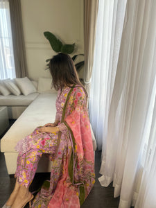 3 pcs Stitched lawn suit Ready to Wear with CHIFFON dupatta LAWN-052