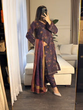 Load image into Gallery viewer, 3PC Stitched shalwar Suit Ready to wear DHANAK winter Wear with Dhanak dupatta HW-DH23
