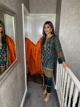 Load image into Gallery viewer, 3 pcs Stitched lawn suit Ready to Wear with lawn dupatta LNE-24010
