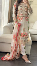 Load image into Gallery viewer, 3pc SILK Embroidered Shalwar Kameez with CHIFFON dupatta Stitched Suit Ready to wear HW-A1123B
