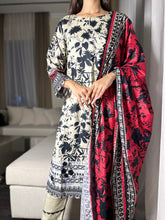 Load image into Gallery viewer, 3PC Stitched shalwar Suit Ready to wear LINEN winter Wear with LINEN dupatta HW-DH15
