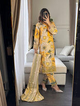 Load image into Gallery viewer, 3PC Stitched shalwar Suit Ready to wear DHANAK winter Wear with Dhanak dupatta HW-DH21
