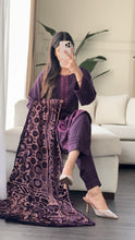 Load image into Gallery viewer, 3PC Stitched DHANAK shalwar Suit Ready to wear DHANAK winter Wear with DHANAK dupatta HW-DP25002
