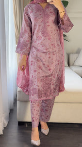 3 pcs Stitched lawn suit Ready to Wear with CHIFFON dupatta LAWN-049